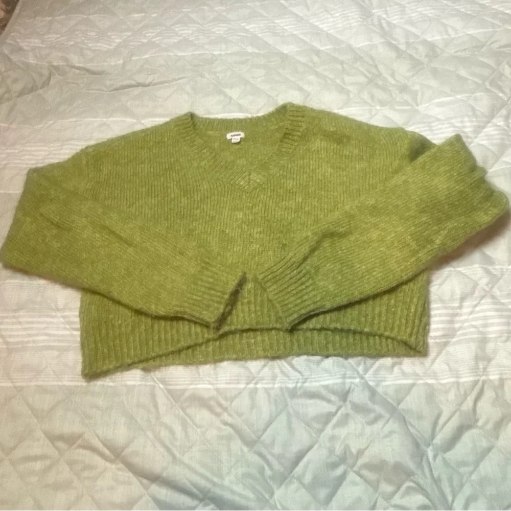 Garage Olive Knit Pullover - Picture 2 of 3